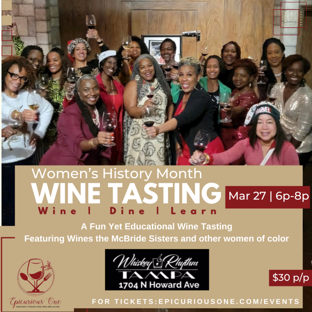 Women's History Month Wine Tasting March 27, 2024 at Whiskey and Rhythm