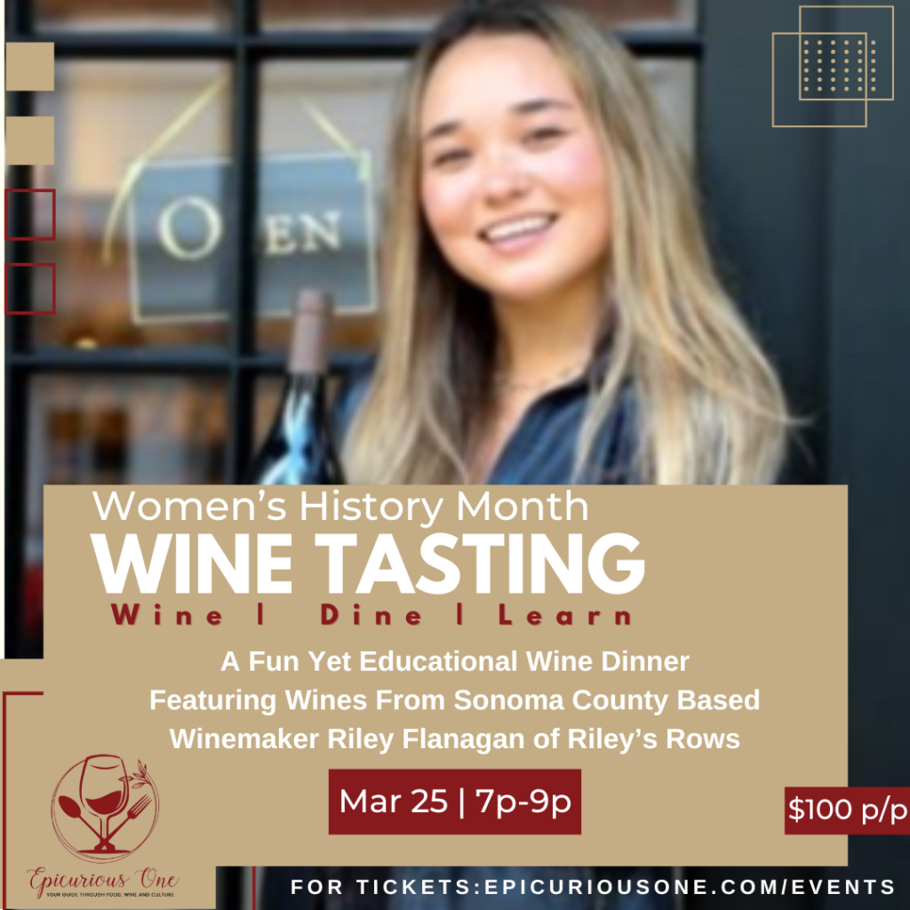 Wine Dinner Featuring Winemaker, Riley Flanagan of Riley's Rows